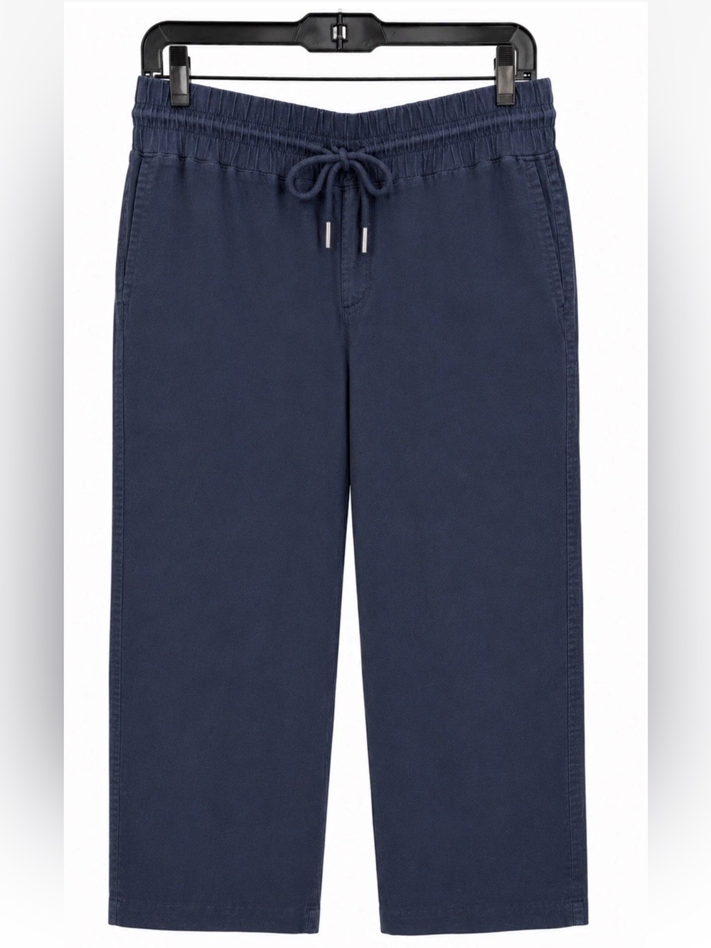 Quince 100% European Linen Wide Leg Drawstring Pants Navy Large - Picture 1 of 5